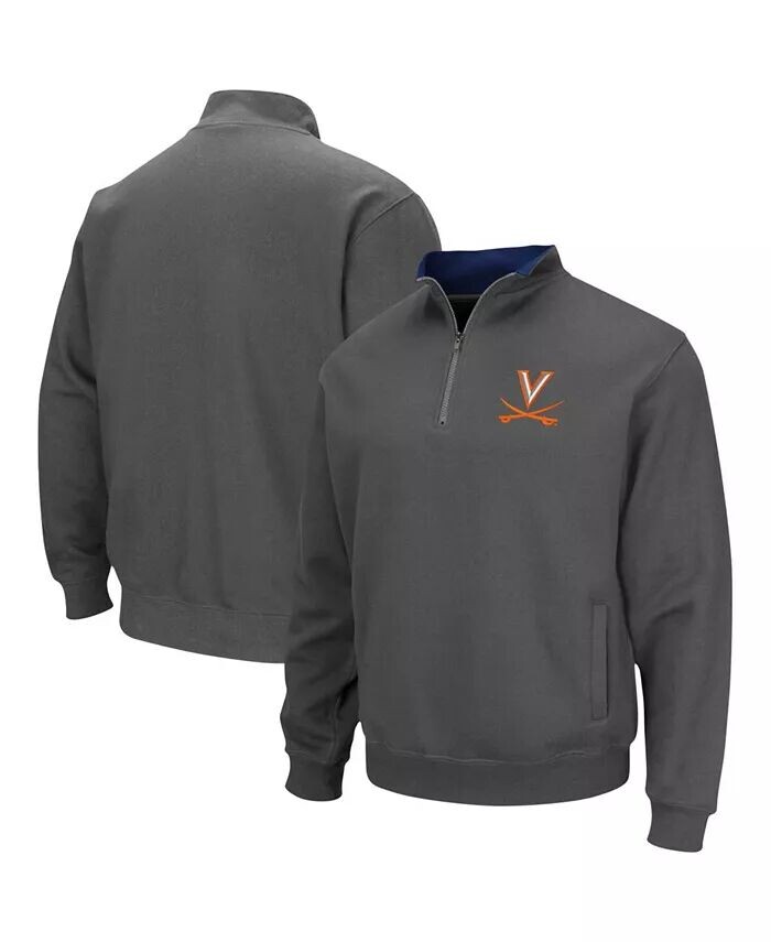 

Мужская темно-серая куртка с молнией до четверти и логотипом Virginia Cavaliers Tortugas Team Colosseum
