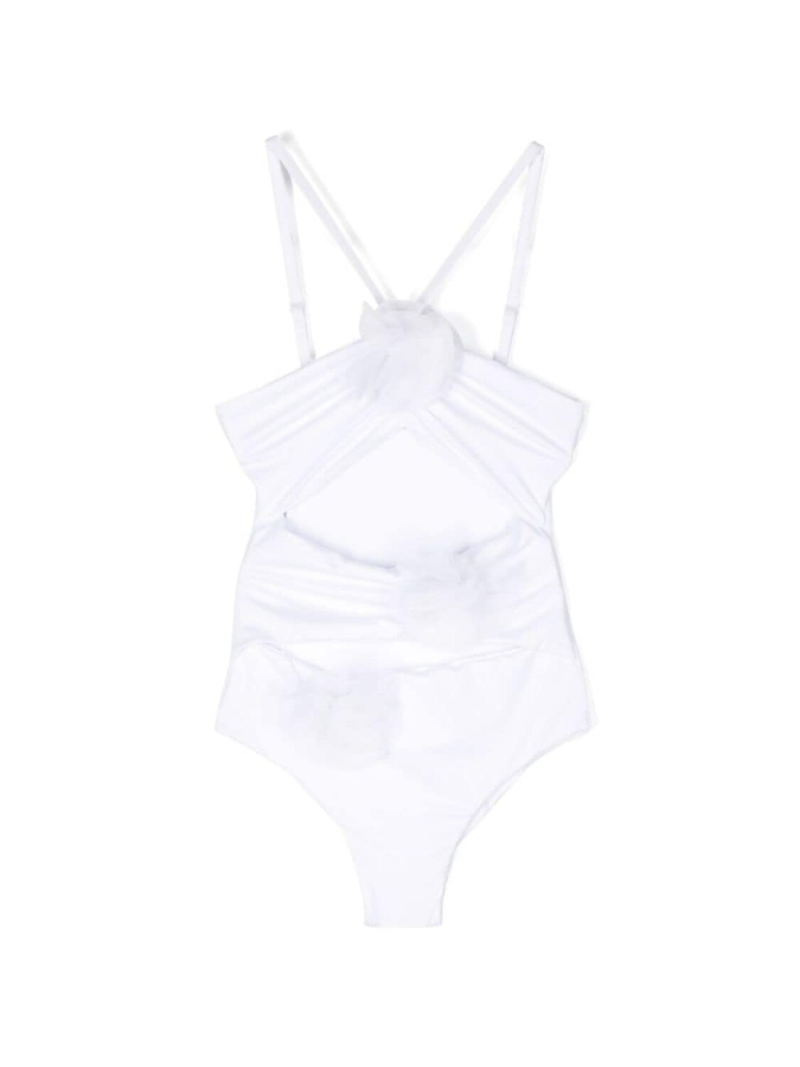 

Купальник с цветочной аппликацией Monnalisa, белый