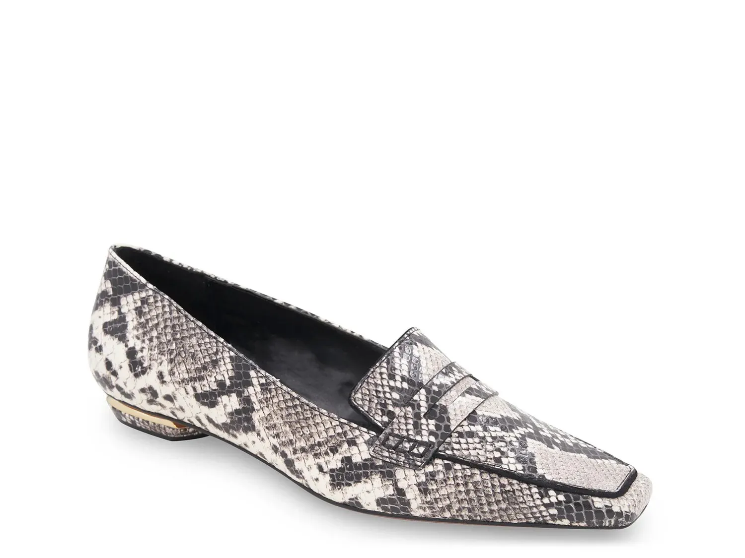 BCBGMaxazria Paray Loafer, серый/белый/черный змеиный принт