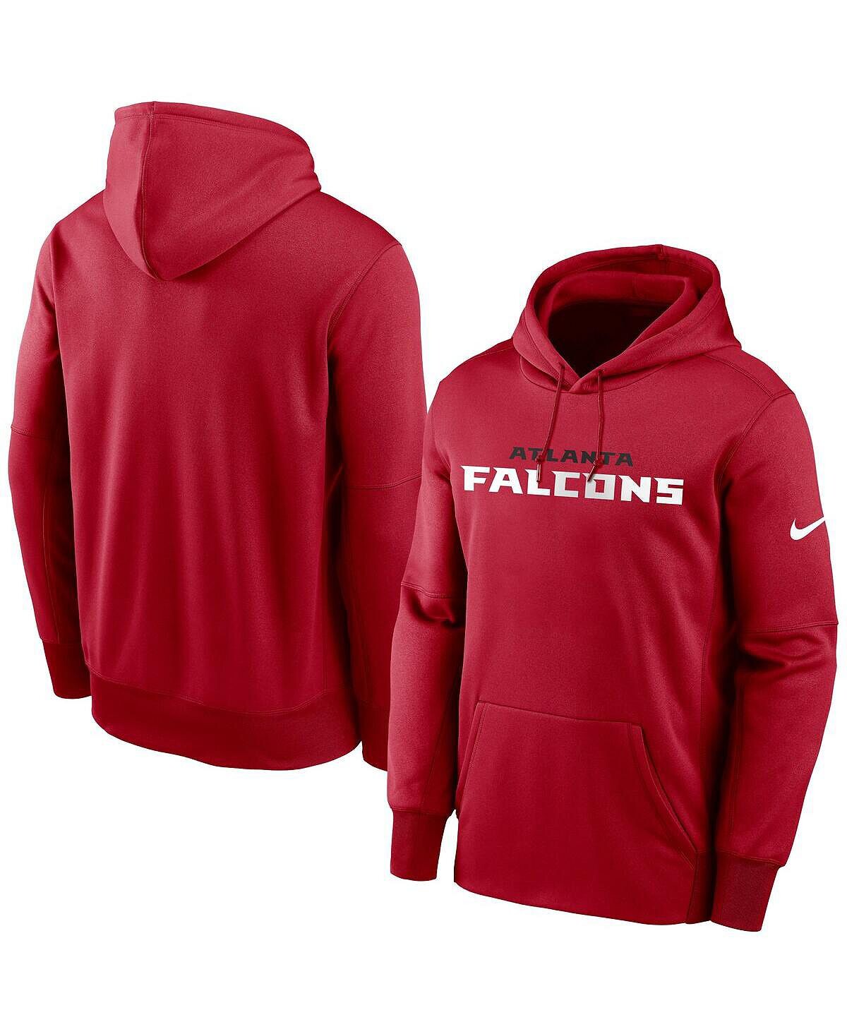 

Мужской красный пуловер с капюшоном Atlanta Falcons Fan Gear с надписью Performance Nike