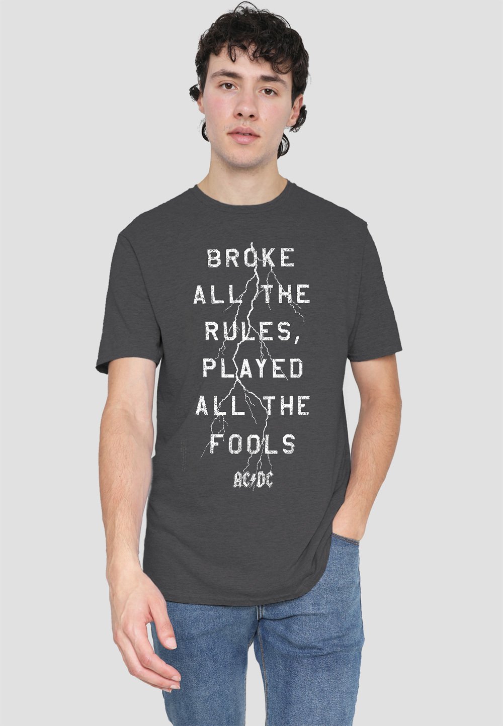

Футболка с принтом ACDC STRUCK Cotton Soul, антрацит
