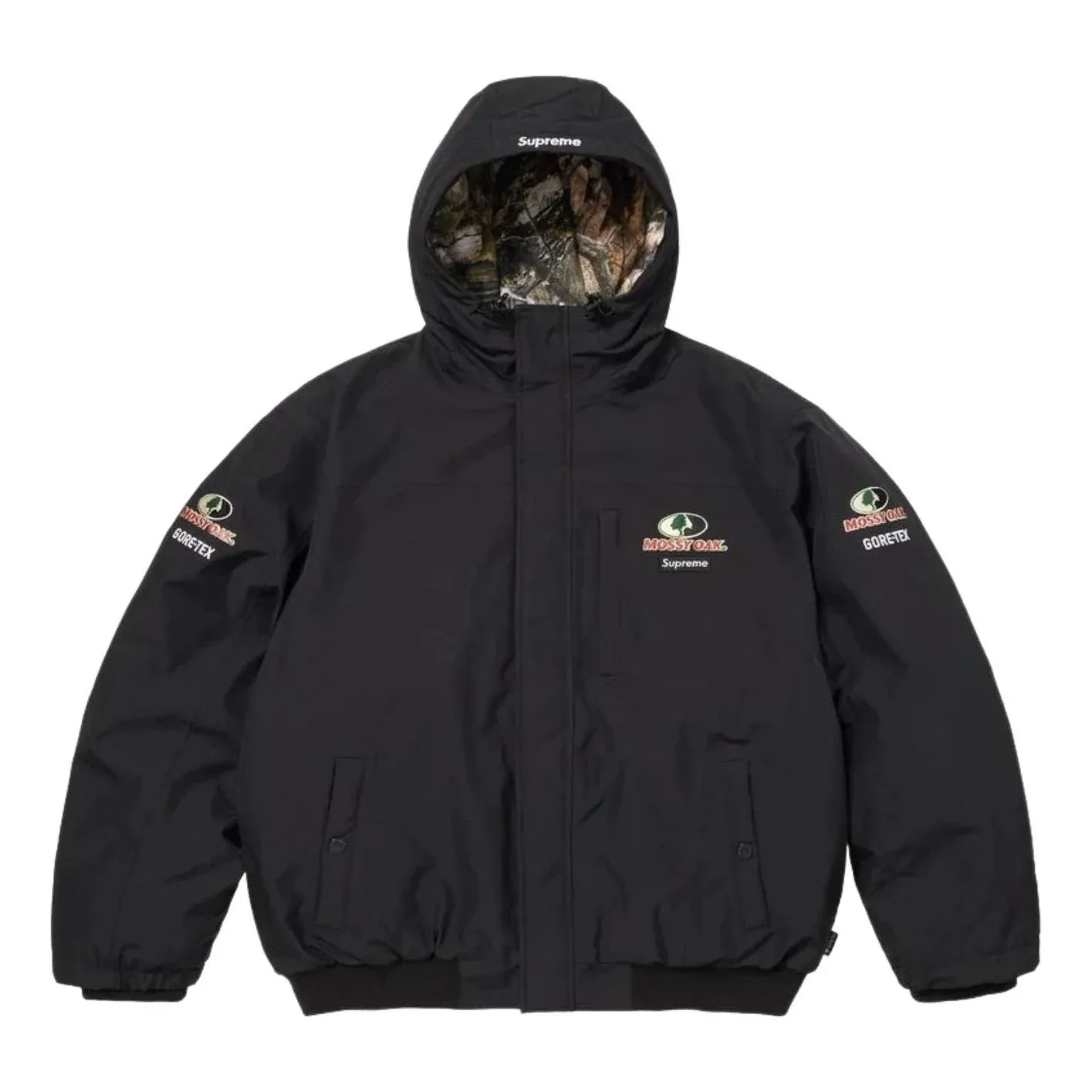 Куртка Supreme x Mossy Oak SS26 GORE-TEX, цвет 'Black'