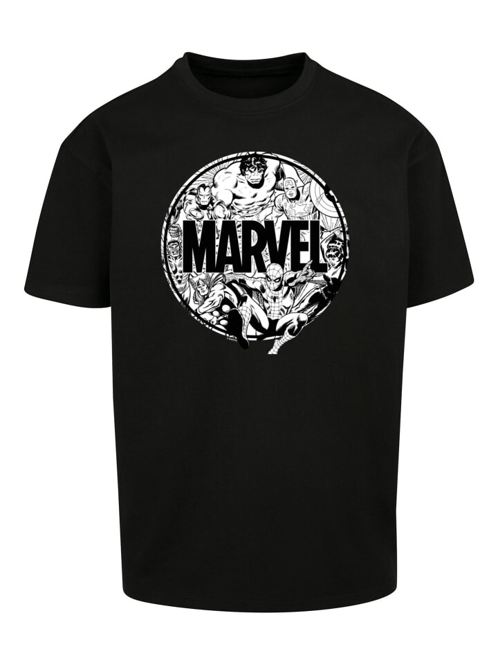 

Футболка F4NT4STIC Marvel Comics Logo Character Infill, черный