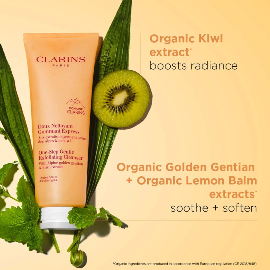 Гель для умывания Clarins — Одношаговое мягкое отшелушивающее очищающее средство, 115 мл — фото 4