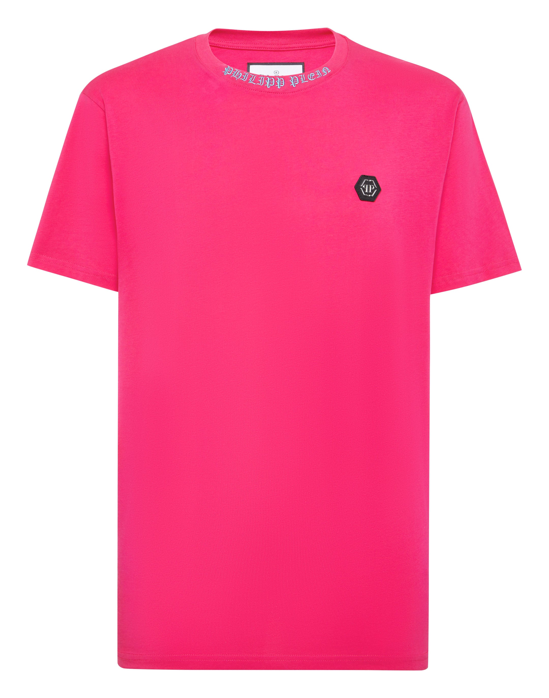 

Футболка с круглым вырезом SS PHILIPP PLEIN, цвет fucsia fluo