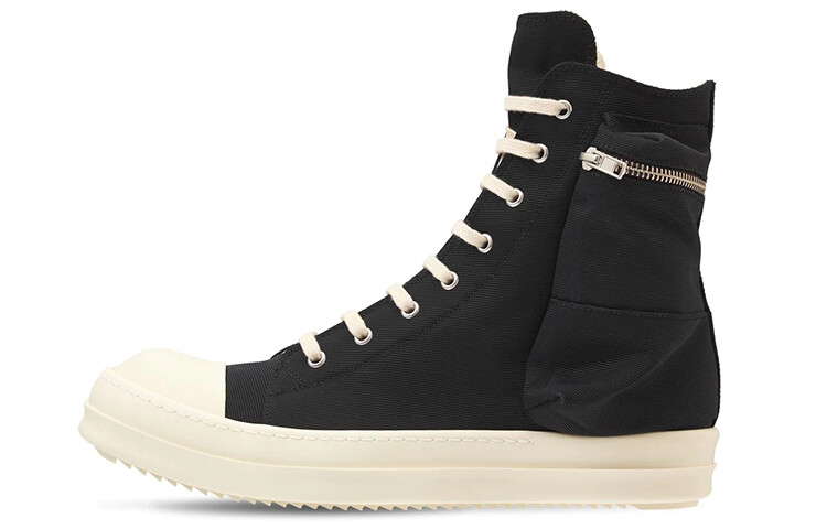 

Кеды мужские высокие черные Rick Owens Drkshdw