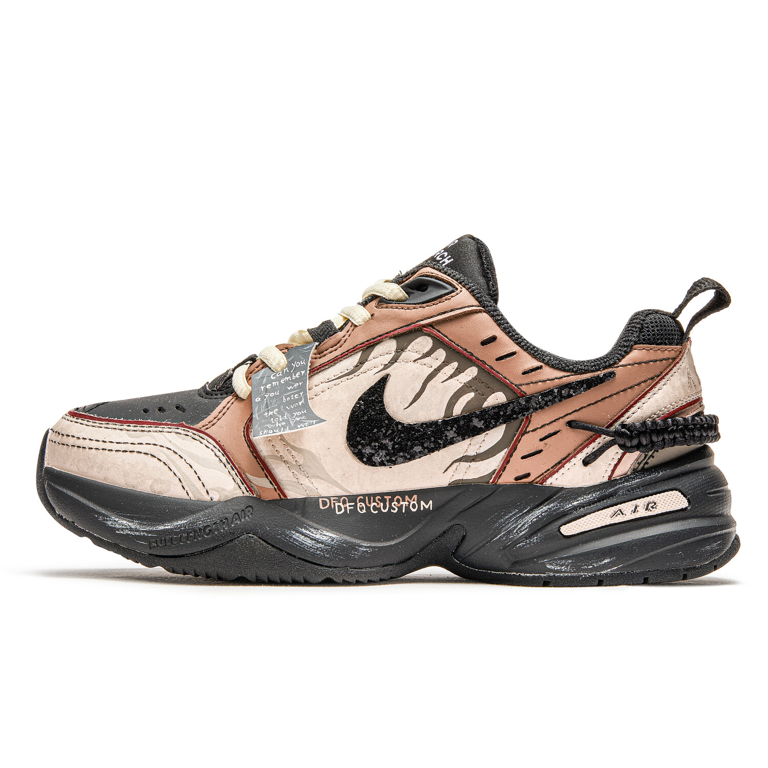 

Кроссовки Nike Air Monarch 4 Chunky Sneakers Unisex Low-top Brown/black, цвет Dark Mushroom with Outerspace and NB Burgundy