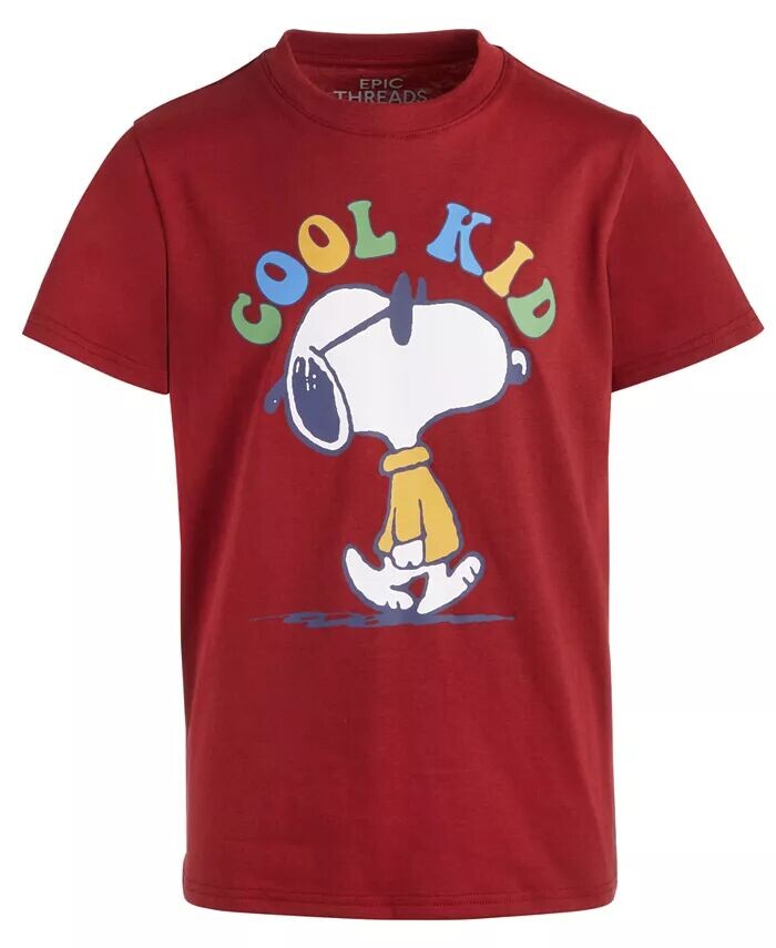 

Футболка с рисунком Little & Big Boys Snoopy Epic Threads, красный