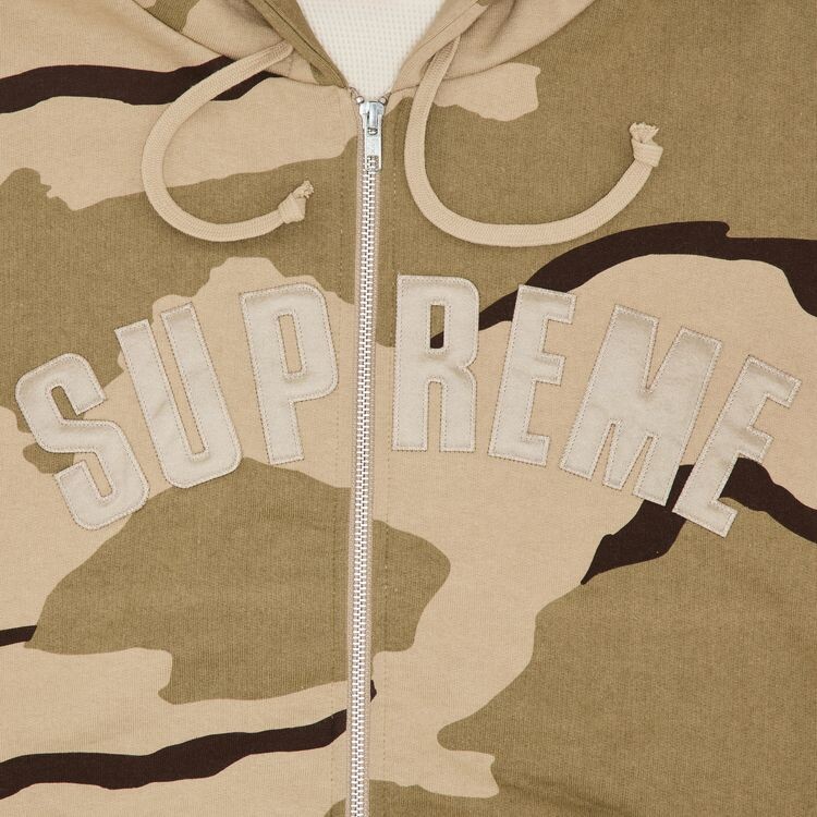 Толстовка Supreme Arc Thermal Zip Up Hooded Sweatshirt Desert Camo, желто-коричневый — фото 2