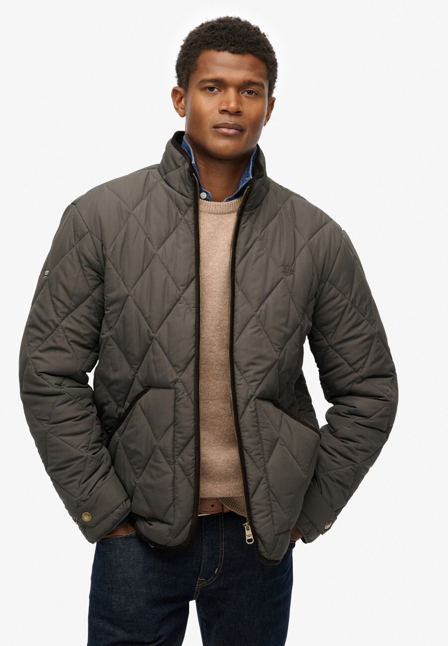 Демисезонная куртка Superdry Estate Liner, Dark green — фото 2
