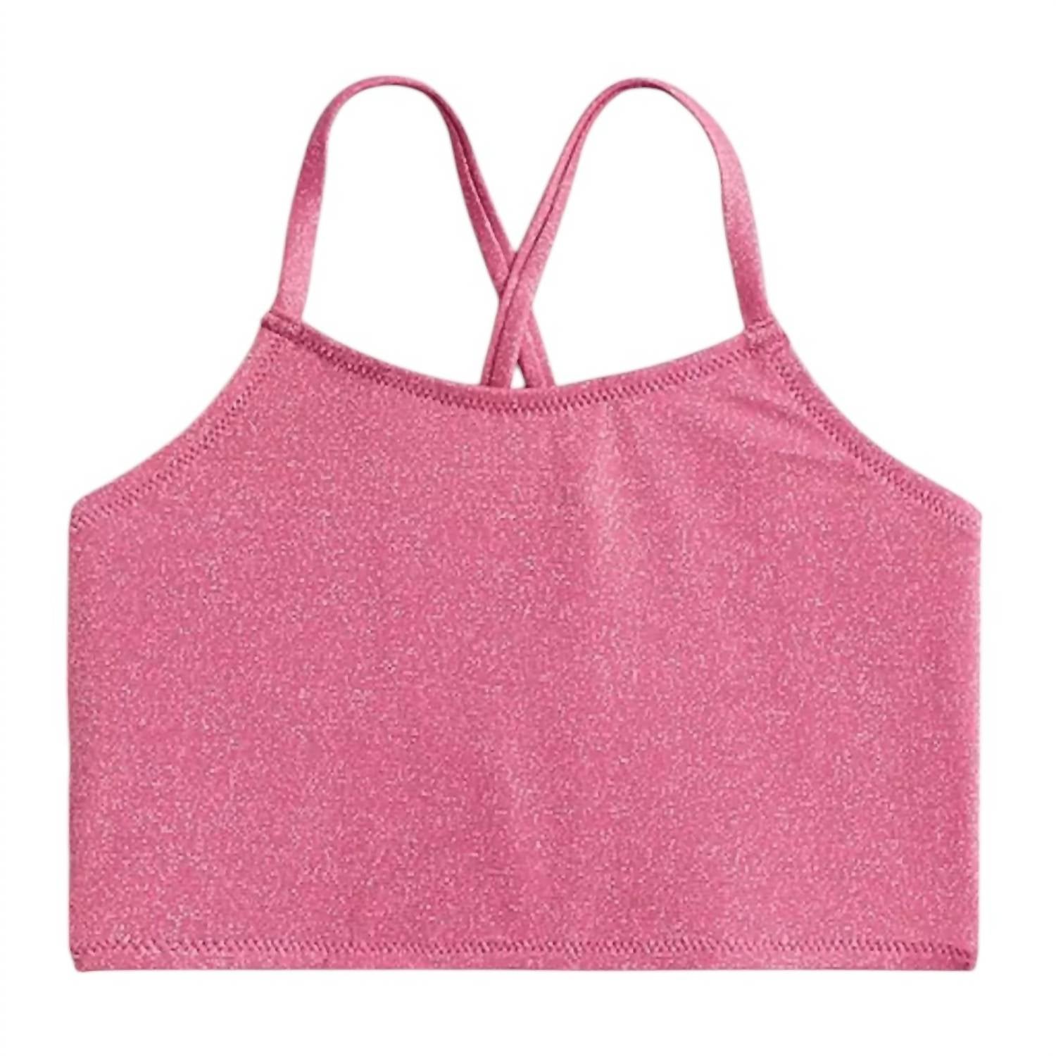 

Купальник для девочек Shimmer Top с защитой от угревой сыпи 50+ в розовом цвете J.Crew