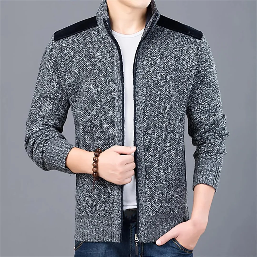 Мужской кардиган Slim Fit с молнией — фото 4