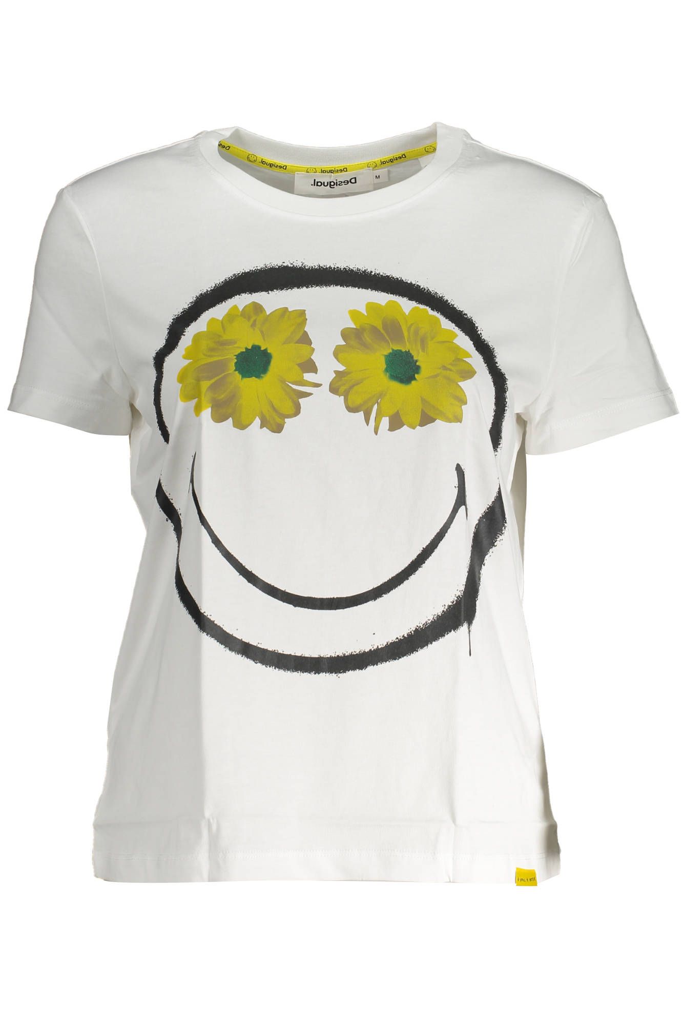 

Белый хлопковый женский топ Desigual