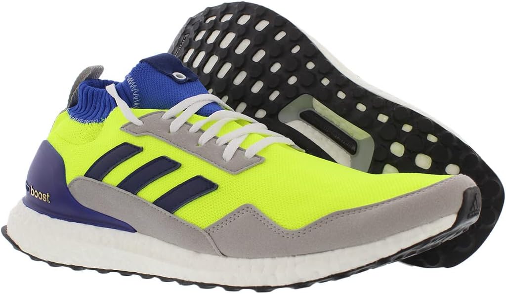 Мужские кроссовки Adidas Ultraboost DNA, синий/желтый/серый — фото 4