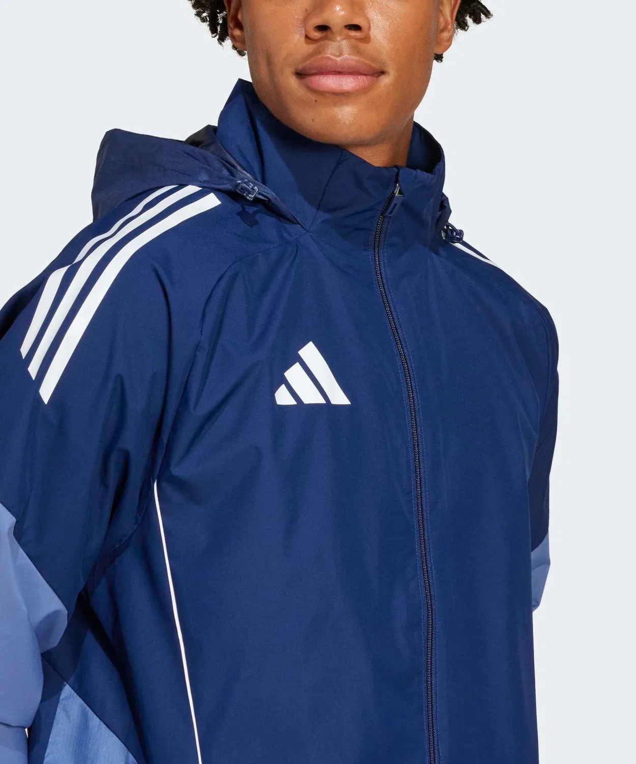 Куртка Tiro 25 Competition All Weather Adidas синяя — фото 4