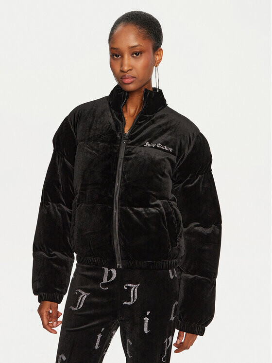 

Пуховик стандартного кроя Juicy Couture, черный