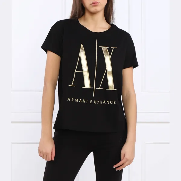 

Футболка стандартного кроя Armani Exchange, черный