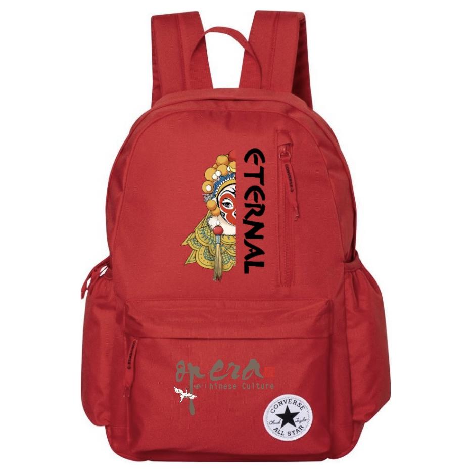 

Converse Средний унисекс красный рюкзак из полиэстера, Chinese style Peking Opera