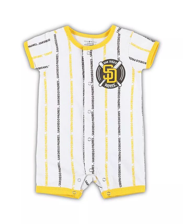 

Белый комбинезон San Diego Padres для новорожденных и младенцев, мальчиков и девочек Outerstuff