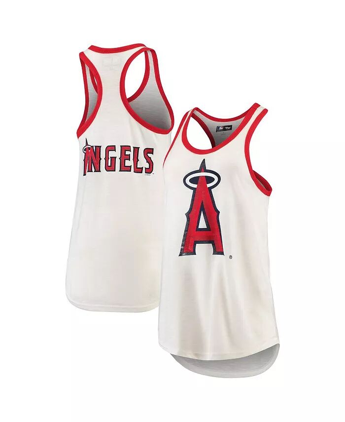 

Женская белая майка-борцовка Los Angeles Angels Tater G-III 4Her by Carl Banks