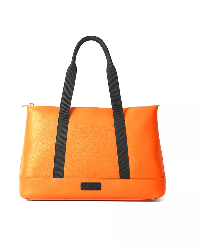 

Дорожная кожаная сумка Weekender от Lyndon, оранжевый