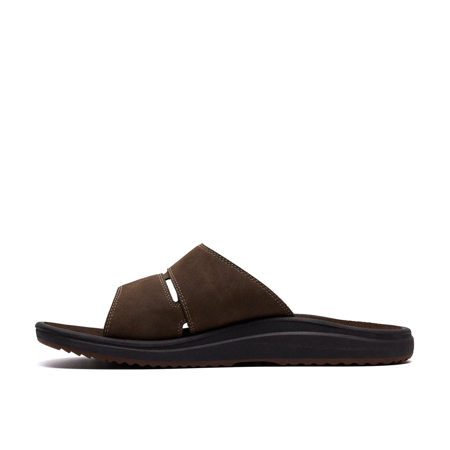 Сандалии Brinkley Slide коричневые Clarks, коричневый — фото 2