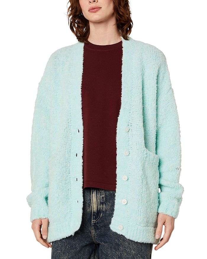 

Zolly Кардиган Свитер с V-образным вырезом American Vintage, зеленый