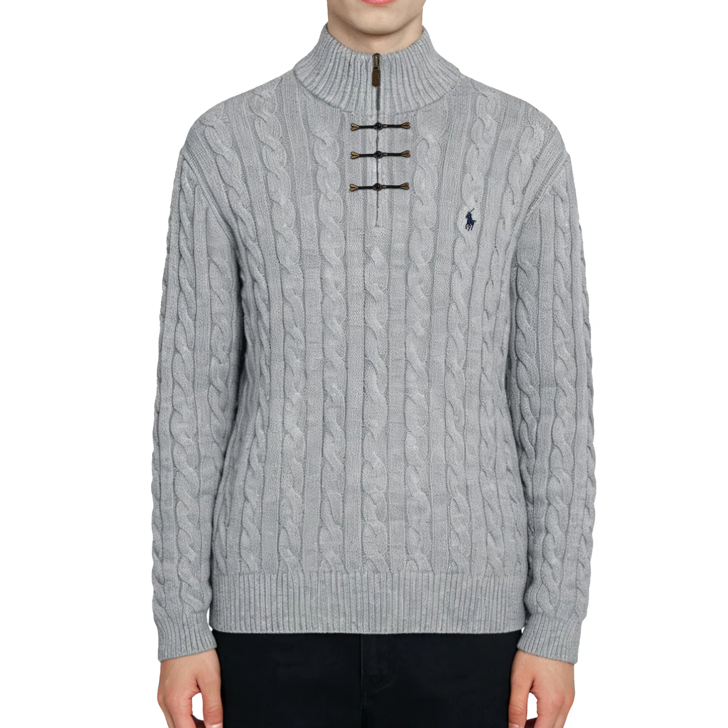 Свитер стандартный Men's Gray Polo Ralph Lauren — фото 4