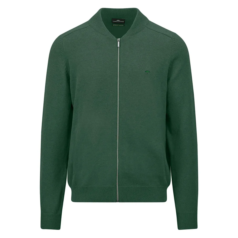 

Свитер Fynch Hatton 1409204 full zip, зеленый