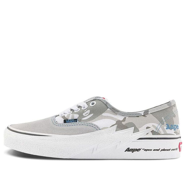 

Кроссовки authentic x 'aape grey camo' Vans, серый