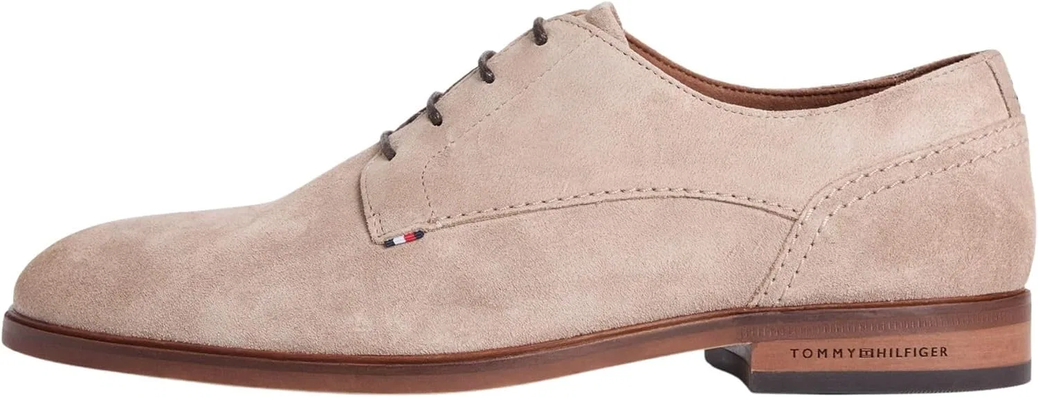 Мужские замшевые туфли-дерби Tommy Hilfiger Hilfiger Fm0fm05776, Beige Coastal Taupe