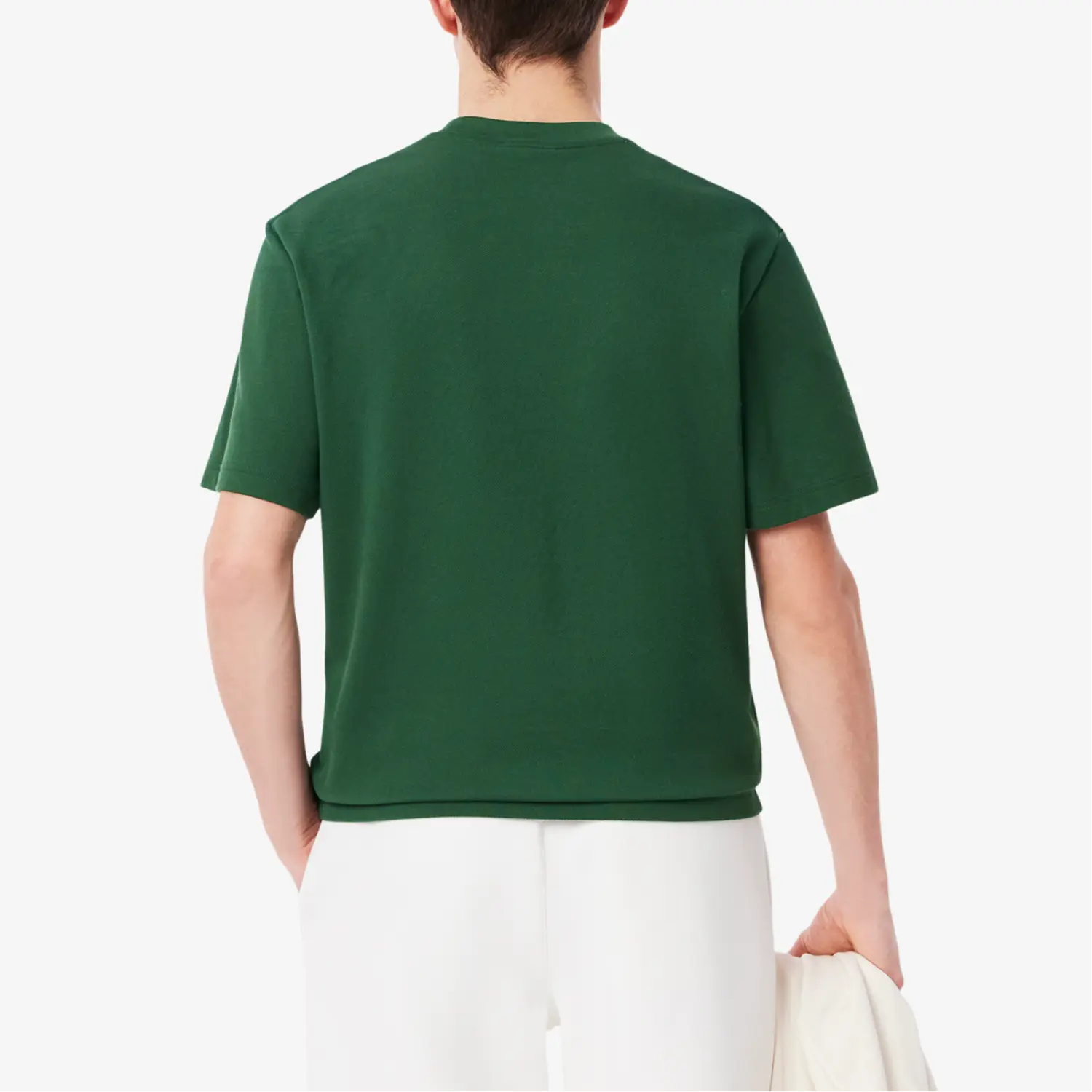 Футболка с вышитым значком LACOSTE, зеленый — фото 3