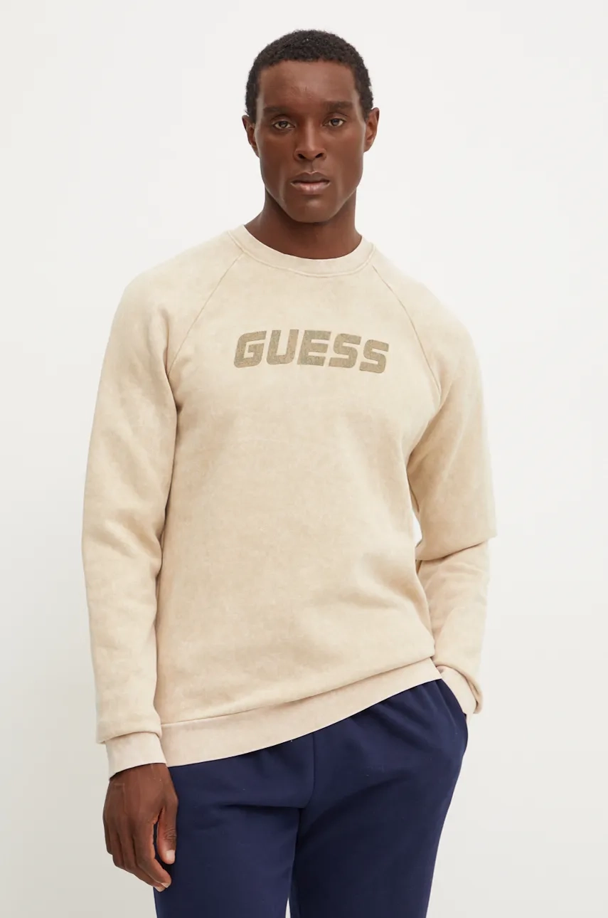 

Толстовка ALIOTH из хлопка Guess, бежевый