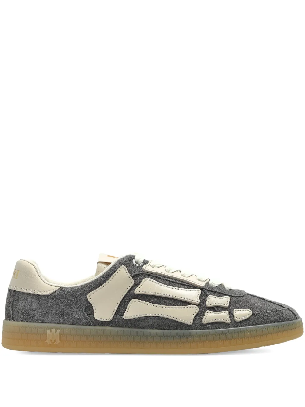 

Замшевые кроссовки с отделкой в виде скелета AMIRI, серый