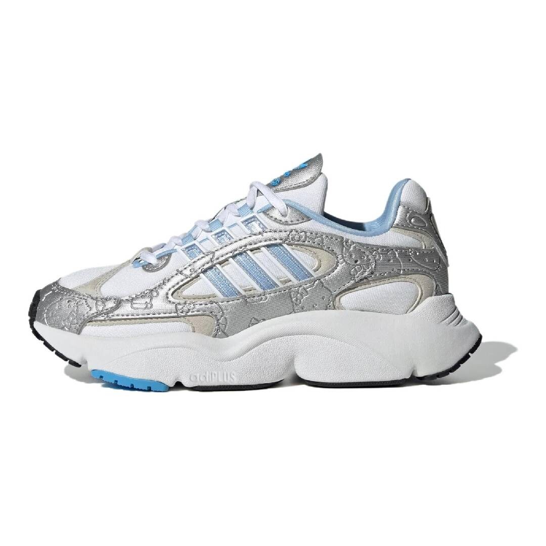 

Кроссовки Adidas Hello Kitty X Ozmillen Elastic Lace J 'White Glow Blue Grey', белый/синий