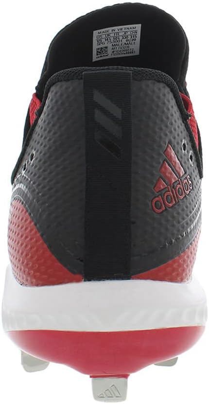 Мужские бейсбольные бутсы adidas Icon V Bounce, черный/красный — фото 4