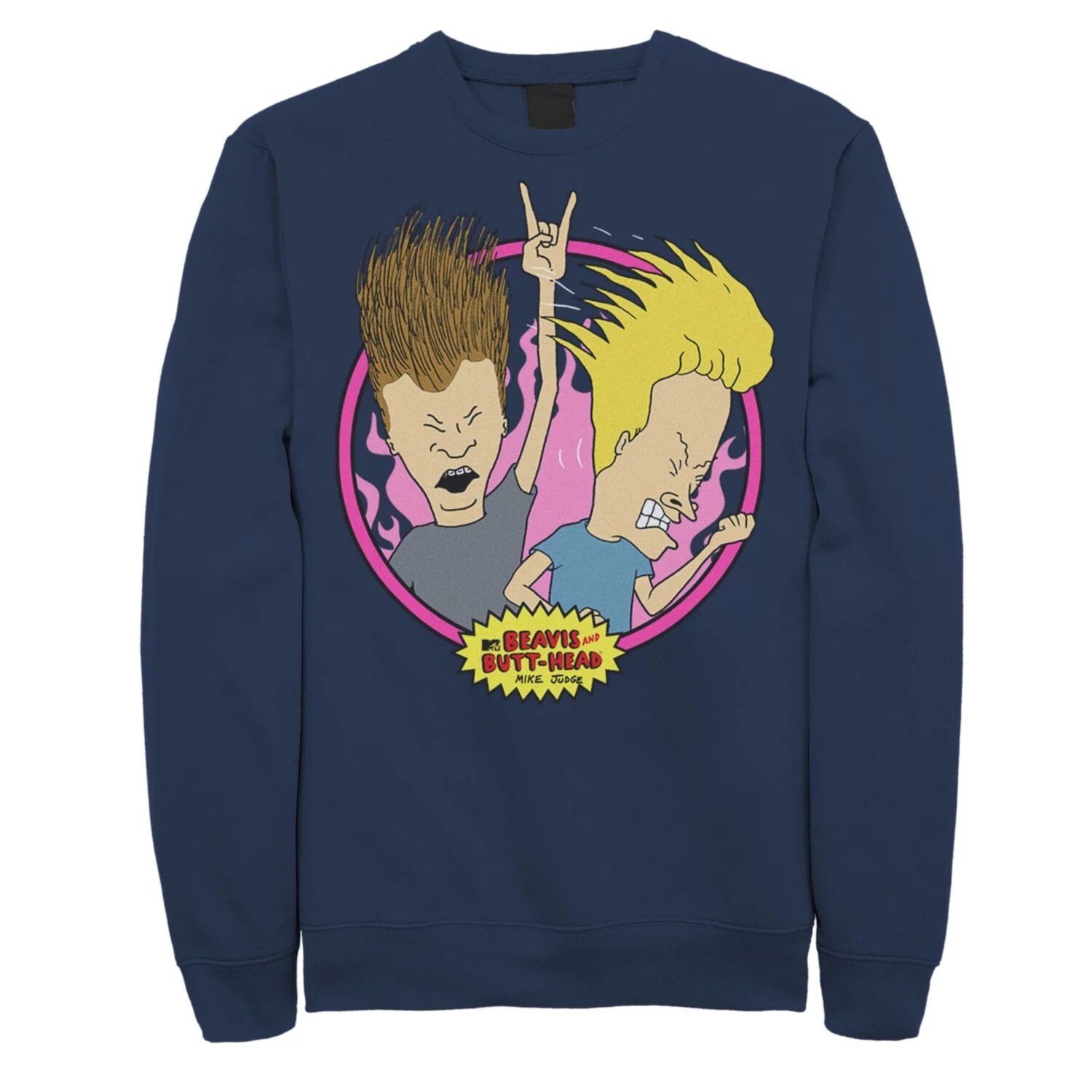 

Мужской свитшот с портретом Бивис и Баттхед Rock N Roll Circle Licensed Character, синий, Синий;черный, Мужской свитшот с портретом Бивис и Баттхед Rock N Roll Circle Licensed Character, синий