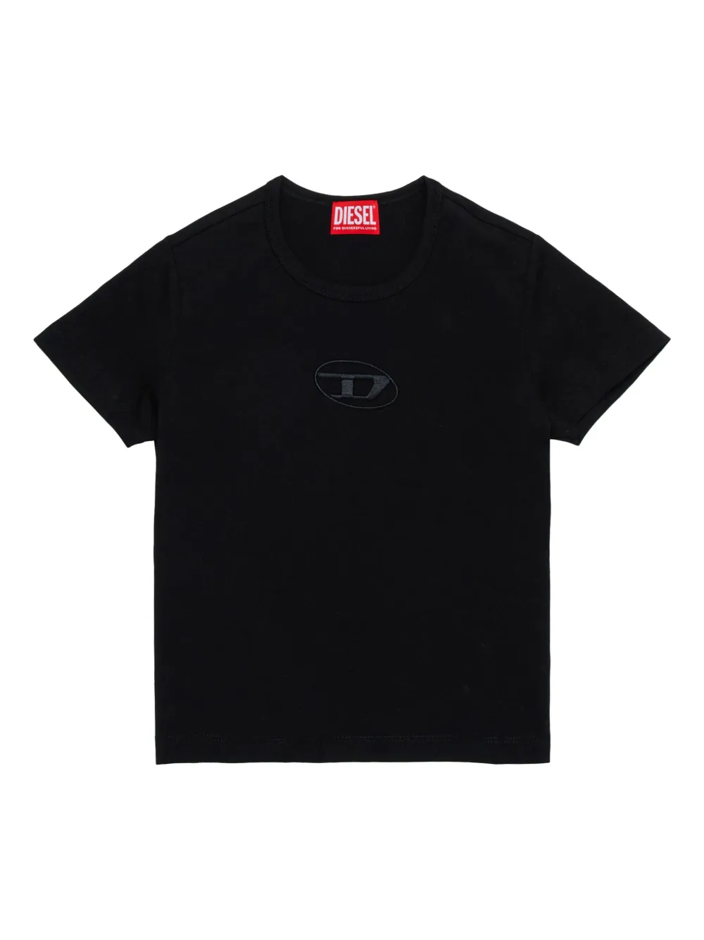 

Футболка с вышитым логотипом Diesel Kids, черный