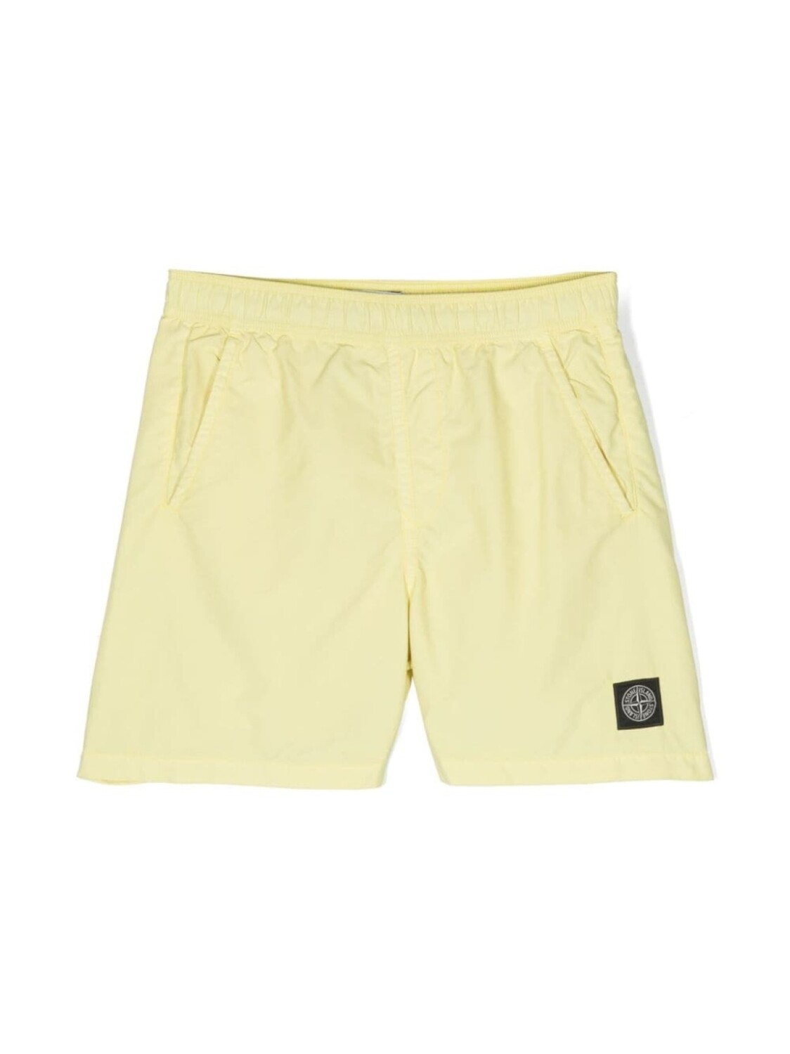 

Stone Island Junior шорты с эластичным поясом и нашивкой-логотипом, желтый