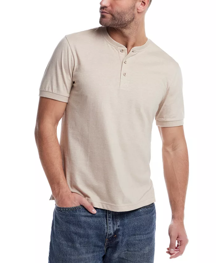 

Мужская хлопковая рубашка-поло с микро-полосками Regular-Fit Weatherproof Vintage, коричневый/бежевый