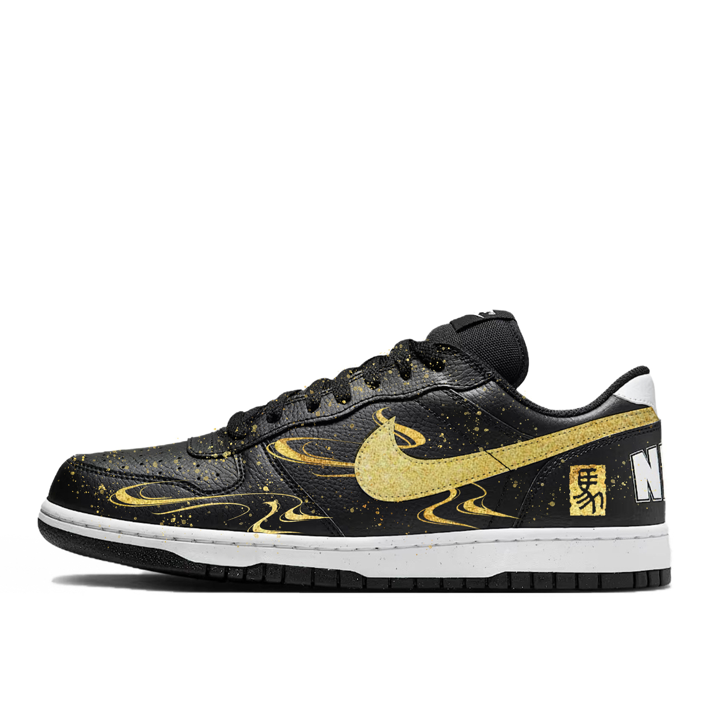 

Nike Большие термоамортизирующие износостойкие низкие кроссовки для скейтбординга Unisex черный серебристый