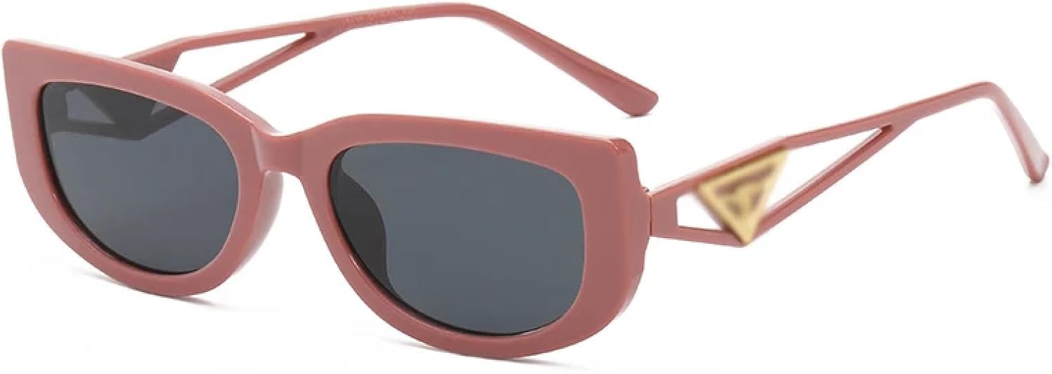 

Солнцезащитные очки с защитой от УФ-излучения UV400 | «Кошачий глаз», маленькая оправа | Для женщин и мужчин, для занятий спортом на открытом воздухе и вождения DSVIGF, Red Grey