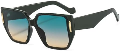 

Солнцезащитные очки большого размера неправильной формы для женщин, градиентные, с защитой от УФ-излучения UV400, ретро-очки для мужчин в стиле панк. 2027 MTZJH, Dark Green Green Tea