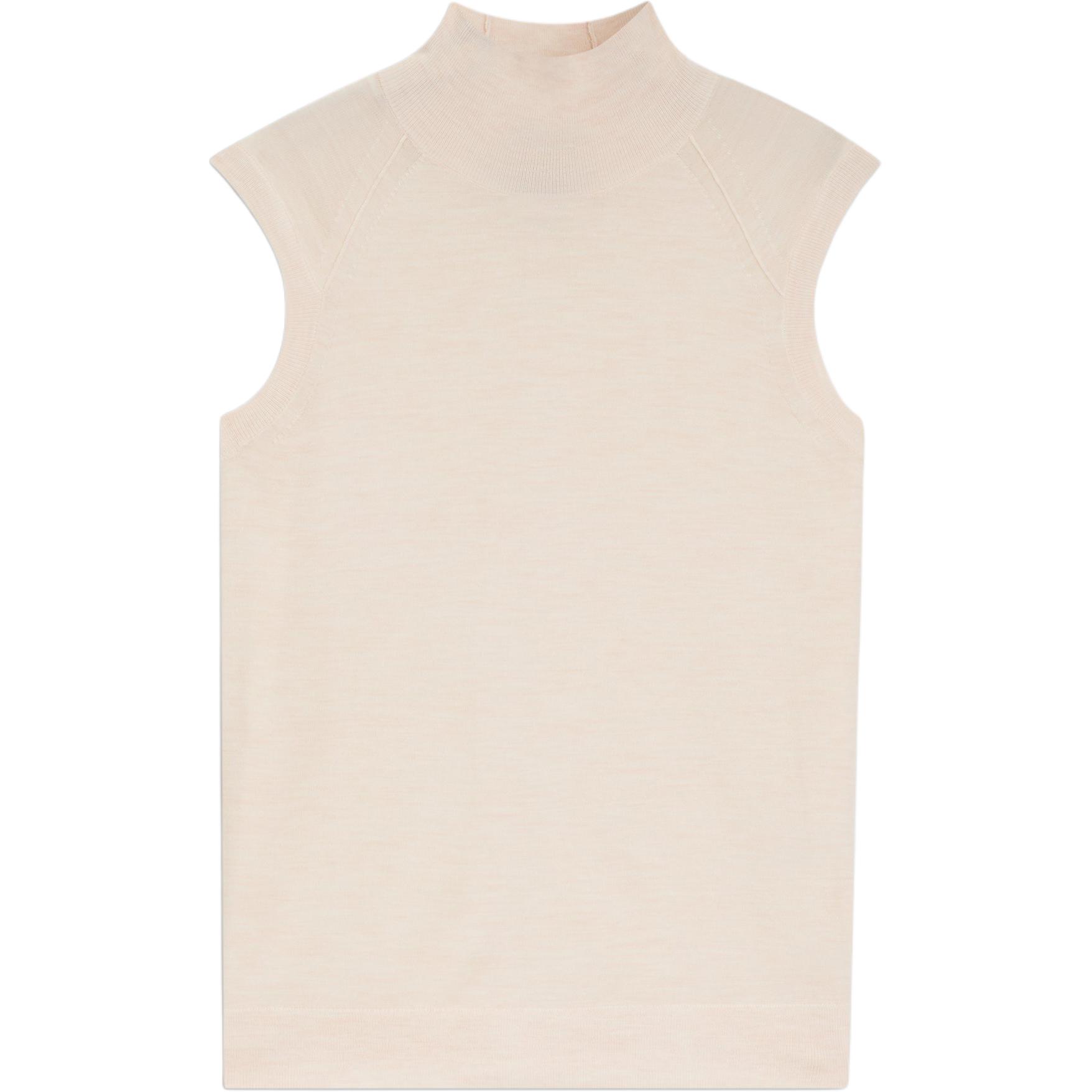 

HUGO BOSS Свитер женский Natural Color с воротником стойкой