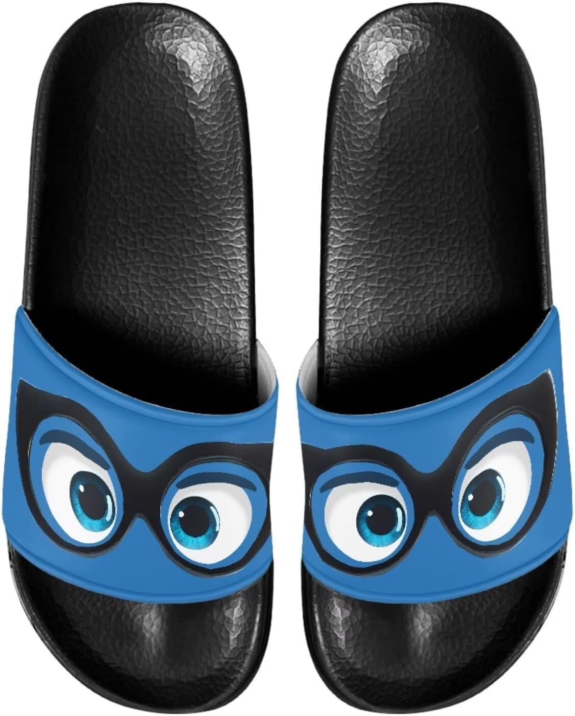 

Мужские тапочки Pugasmiru, шлепанцы, нескользящие для душа, домашняя повседневная обувь, Cute Cartoon Eye Pattern