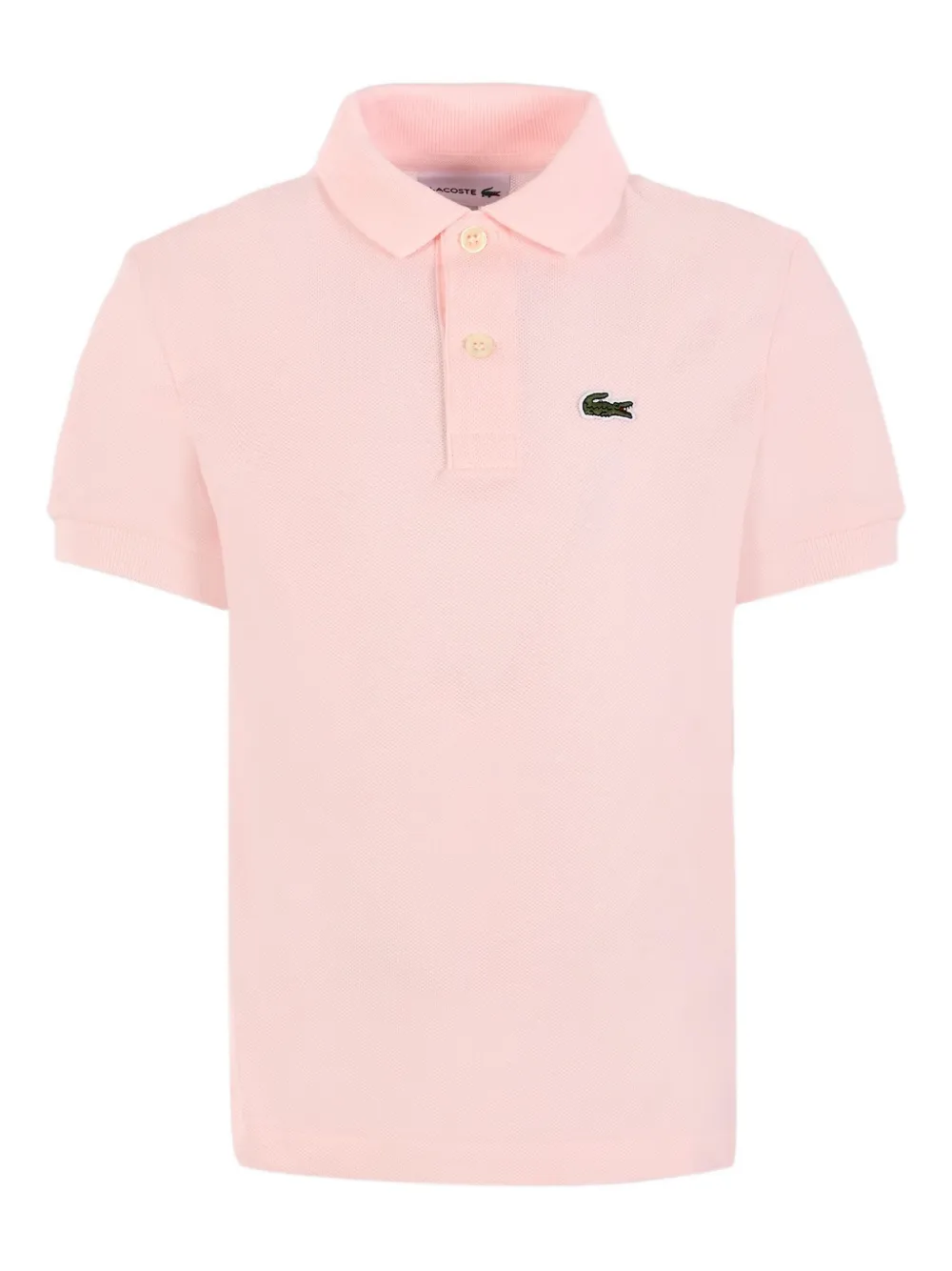

Рубашка-поло с короткими рукавами, вышитая крокодилом Lacoste Kids, розовый