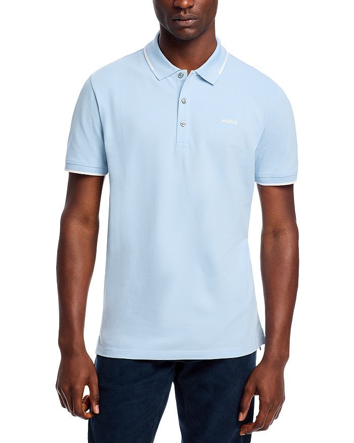 

Dinoso Поло Slim Fit HUGO, синий