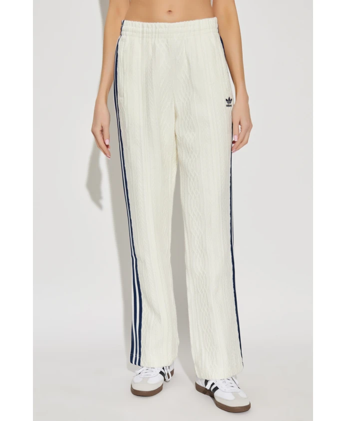 Классические вязаные тренировочные штаны Adidas Originals, бежевый — фото 3
