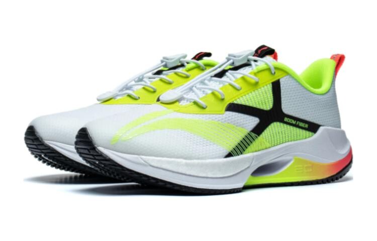 Суперлегкие 20 детские кроссовки GS Low-top белые/зеленые Lining Young — фото 2