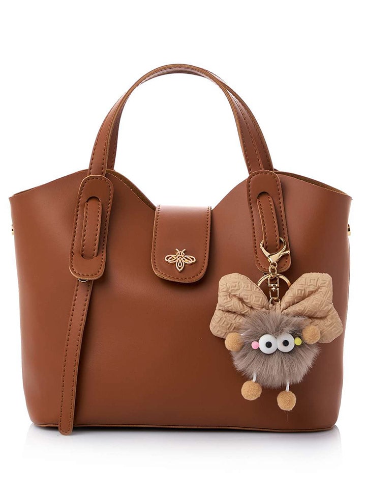 

Lucky Bees Сумка «Селеста» светло-коричневого цвета - (Ш)25 x (В)21 x (Г)11 см